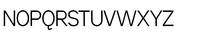 Cluster Tight Extralight Font UPPERCASE