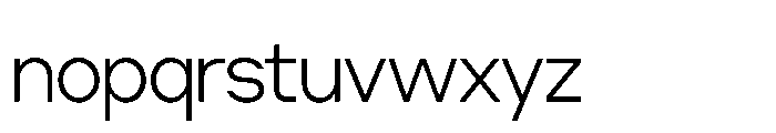 Cluster Tight Extralight Font LOWERCASE