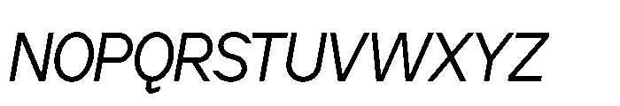 Cluster Tight Light Italic Font UPPERCASE