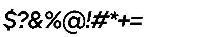 Cluster Tight Medium Italic Font OTHER CHARS