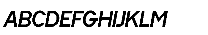 Cluster Tight Medium Italic Font UPPERCASE