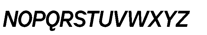 Cluster Tight Medium Italic Font UPPERCASE