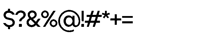 Cluster Tight Regular Font OTHER CHARS