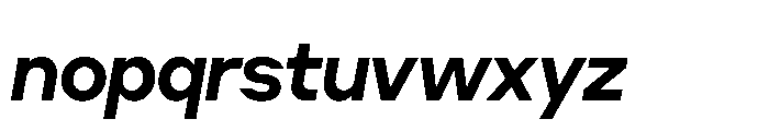 Cluster Tight Semibold Italic Font LOWERCASE