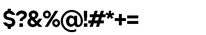 Cluster Tight Semibold Font OTHER CHARS