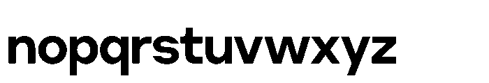 Cluster Tight Semibold Font LOWERCASE