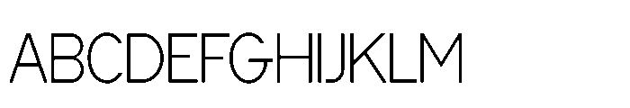 Cluster Tight Thin Font UPPERCASE