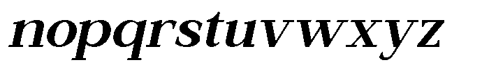 Clusty Bold Italic Font LOWERCASE