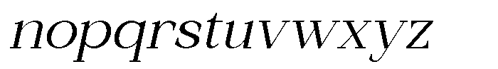 Clusty Italic Font LOWERCASE