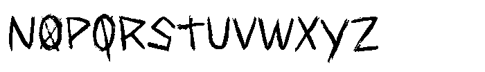 Clynical Terror Font LOWERCASE