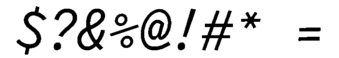 Clack Cursive Font OTHER CHARS
