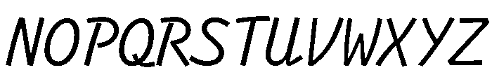 Clack Cursive Font UPPERCASE
