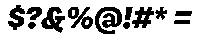 Clara ExtraBoldItalic Font OTHER CHARS
