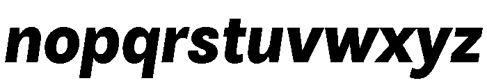 Clara ExtraBoldItalic Font LOWERCASE