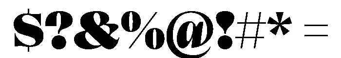 Clarinetta Black Font OTHER CHARS