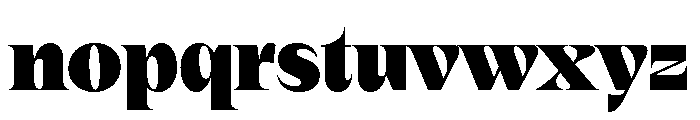 Clarinetta Black Font LOWERCASE