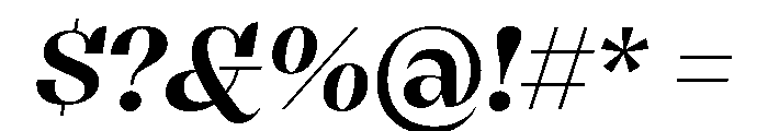 Clarinetta BoldItalic Font OTHER CHARS