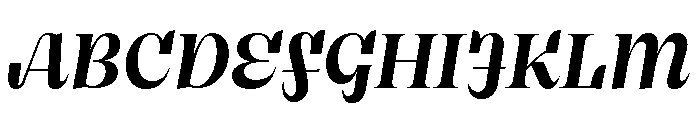 Clarinetta BoldItalic Font UPPERCASE