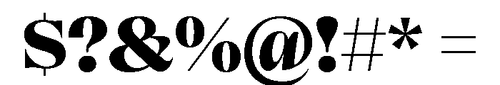 Clarinetta ExtraBold Font OTHER CHARS