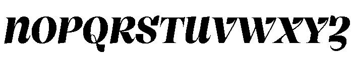 Clarinetta ExtraBoldItalic Font UPPERCASE