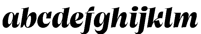 Clarinetta ExtraBoldItalic FONT
