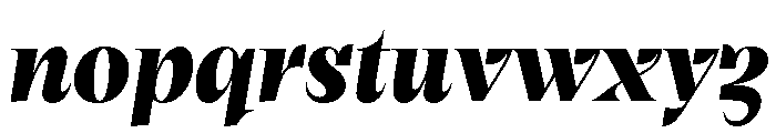 Clarinetta ExtraBoldItalic Font LOWERCASE