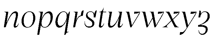 Clarinetta LightItalic Font LOWERCASE