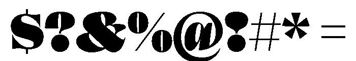 Clarinetta Ultra Font OTHER CHARS