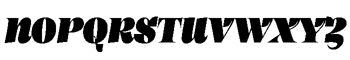 Clarinetta UltraItalic Font UPPERCASE
