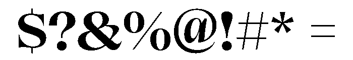 ClarinettaUnicase Bold Font OTHER CHARS