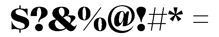 ClarinettaUnicase ExtraBold Font OTHER CHARS