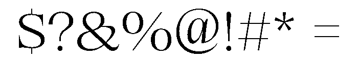 ClarinettaUnicase Light Font OTHER CHARS