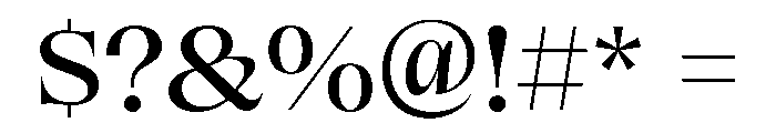 ClarinettaUnicase Medium Font OTHER CHARS