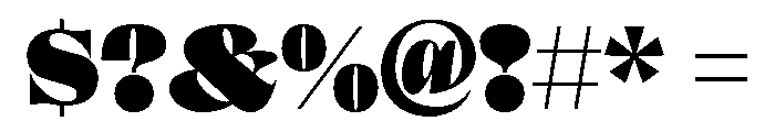 ClarinettaUnicase Ultra Font OTHER CHARS