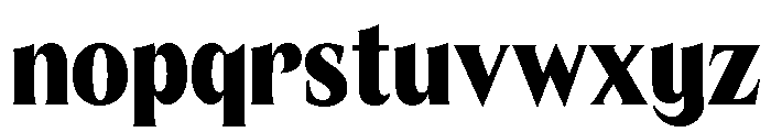 Clearly Black Font LOWERCASE