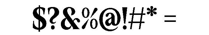 Clearly Bold Font OTHER CHARS