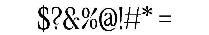 Clearly Regular Font OTHER CHARS