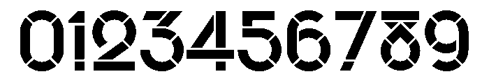 Clerk3 Stencil Font OTHER CHARS