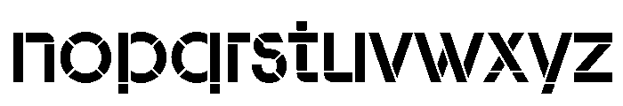 Clerk3 Stencil Font LOWERCASE