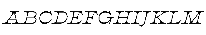 Clifton Italic Font UPPERCASE