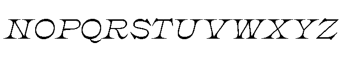 Clifton Italic Font UPPERCASE