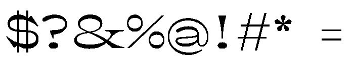 Clifton Regular Font OTHER CHARS