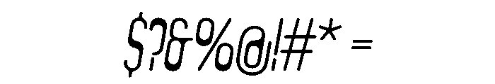 Clippy LightItalic Instance Font OTHER CHARS
