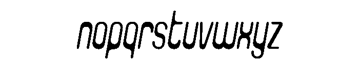 Clippy LightItalic Instance Font LOWERCASE
