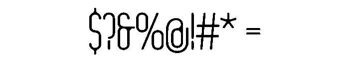 Clippy Thin Font OTHER CHARS