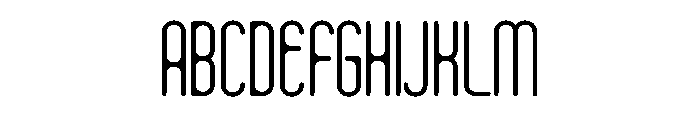 Clippy Thin Font UPPERCASE