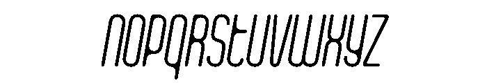 Clippy ThinItalic Instance Font UPPERCASE