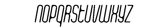 Clippy ThinItalic Font UPPERCASE