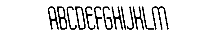 Clippy ThinRetalic Instance Font UPPERCASE