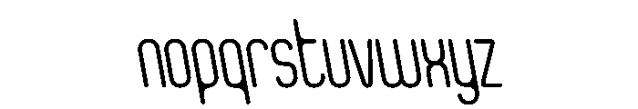 Clippy ThinRetalic Instance Font LOWERCASE